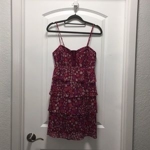 American Eagle sundress, red floral, size 2